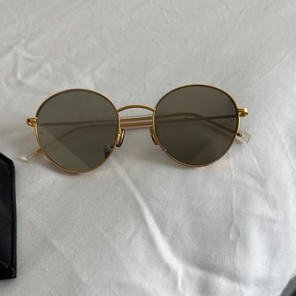 Dior Homme Round Gold Sunglasses.  DIOREDGY TITANIUM.